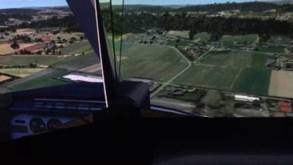 Hubschrauber Simulator im Hubschrauber Museum Bückeburg