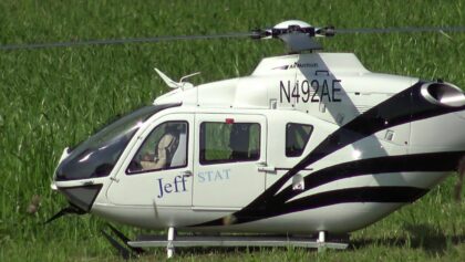 JEFF STAT RC EUROCOPTER EC 135 SCALE ELECTRIC MODEL HELICOPTER