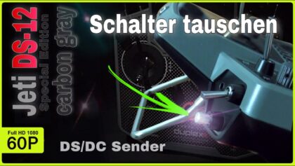 JETI DUPLEX DS/DC SENDER SCHALTER UMBAUEN / WECHSELN | JETI