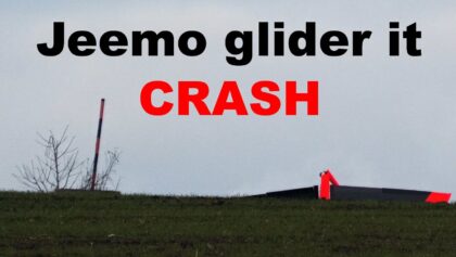 Jeemo GLIDER IT | MAIDEN FLIGHT | total CRASH |