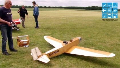 KLEMM L20 LIGHT SPORTS AIRCRAFT HANS SCHMIDT RC FLIGHT BVM