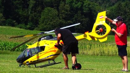 LARGE RC SCALE TURBINE HELICOPTER MODEL EC-135 FENESTRON ROTOR