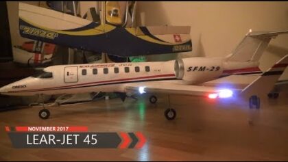 LEAR JET 45 TWIN 70MM EDF MODEL AIRLINER FLIGHT NOVEMBER