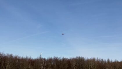 Landeanflug mit einer XXL Lama