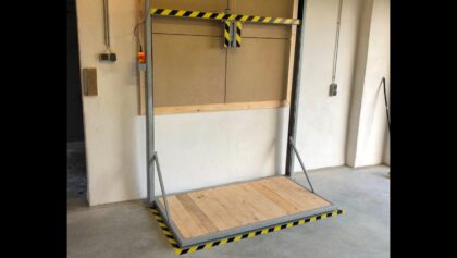 Lastenaufzug im Selbstbau, Lift für Garagen im Eigenbau