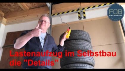 Lastenaufzug im Selbstbau, Lift für Garagen im Eigenbau Teil 2