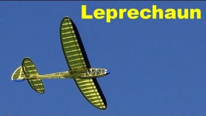Leprechaun, big vintage RC glider, 2019