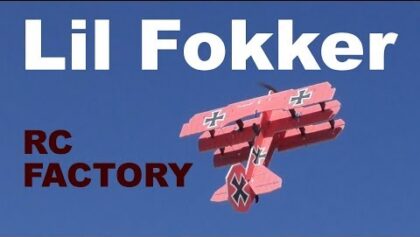 Lil Fokker RC FACTORY, aerobatic RC triplane, 2019