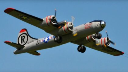 Line Control Flight Of A Giant B-29
