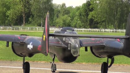 MONSTER RC SCALE AIRPLANE NORTHROP P-61 BLACK WIDOW TWO 3-CYLINDER