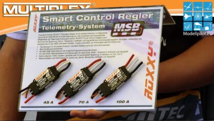 MULTIPLEX ROXXY SMART CONTROL TELEMETRIE-REGLER PRODUCT PRESENTATION PRODUKTVORSTELLUNG
