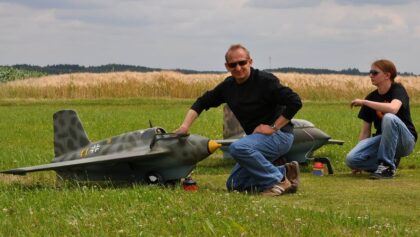 Me-109 and Me-163 Display Flight