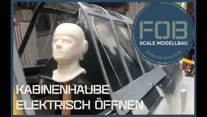 Mechanik zum Öffnen einer Kabinenhaube