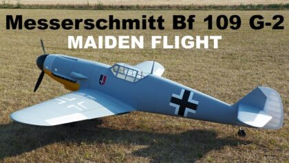 Messerschmitt Bf 109 G | scale RC plane | MAIDEN