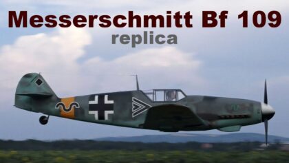 Messerschmitt Bf 109 amazing replica, slow motion and aerial footage,