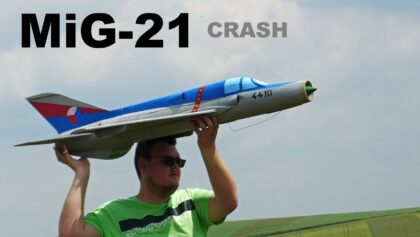 MiG-21 | EDF RC airplane | CRASH | 4K |
