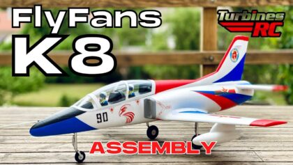 *NEW* FlyFans K-8 64mm EDF Jet RC PLANE | ASSEMBLY