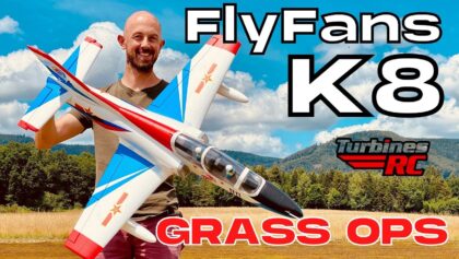 *NEW* FlyFans K-8 64mm EDF Jet RC PLANE | GRASS
