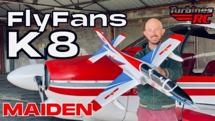 *NEW* FlyFans K-8 64mm EDF Jet RC PLANE | MAIDEN