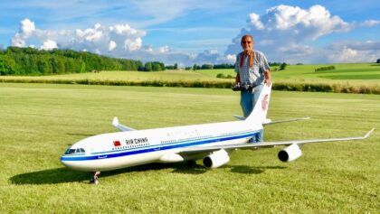 NEW Huge RC AIRBUS A340-300 AIR CHINA Turbine Airliner Flight