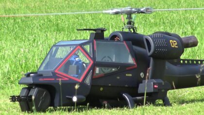 ORIGINAL BLUE THUNDER RC SCALE TURBINE MODEL HELICOPTER BY WOLFGANG