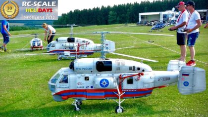 Parallelflug mit 2 wunderschönen Heliclassics RC Kamov Ka 32 full