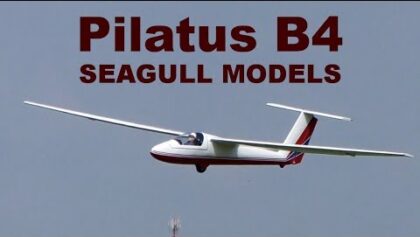 Pilatus B4 SEAGULL MODELS, scale RC glider, Letovicke vleky 2019