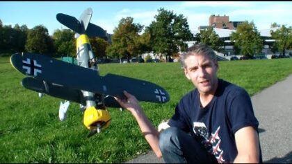 RC Airplane HS-123 HENSCHEL Doppeldecker Modell i am RCHELIJET at