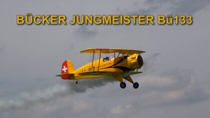 R/C Bücker Jungmeister Bü133 scale 1:2 / Moki 300ccm