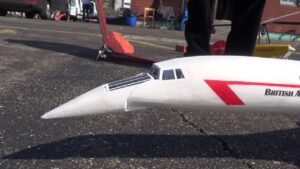 RC CONCORDE SELFBUILD MODEL AIRLINER CRASH PICTURE FOR PICTURE