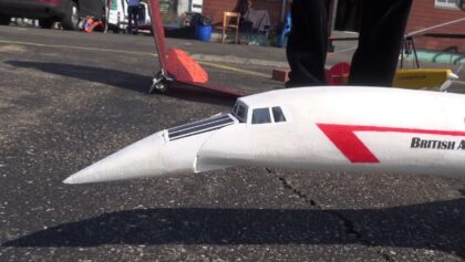 RC CONCORDE SELFBUILD MODEL AIRLINER CRASH PICTURE FOR PICTURE