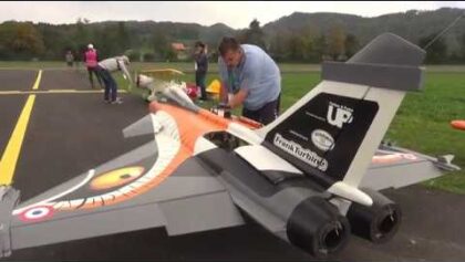 RC Jet Model DASSAULT RAFALE twin Turbine Engine Fighter Aircraft