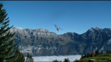 RCHELIJET Modell Helikopter Blade 450 fliegen in den Flumseberge