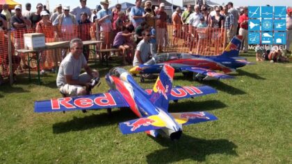 RED BULL TEAM 2X MB-339 RC TURBINE JET FORMATION FLIGHT