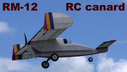 RM-12, RC canard airplane, Letovicke politani 2020