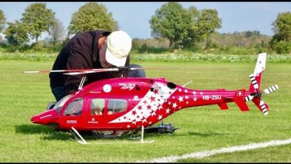 ROBAN SUPERSCALE 800 BELL 429 MODEL HELICOPTER FLIGHT DEMONSTRATION