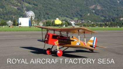ROYAL AIRCRAFT FACTORY se5a / Newcomer Jean-Luc Zogg at the
