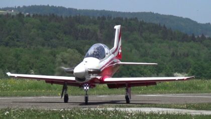 Rarity many RC Pilatus Turbine Model Airplane at the Blue