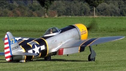 Rc P-47 Thunderbolt with KOLM Engine