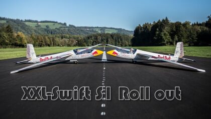 Red Bull Team Schaerer XXL-Swift S-1 roll out