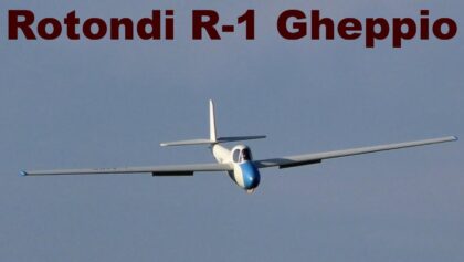 Rotondi R-1 Gheppio, scale RC glider, 2019