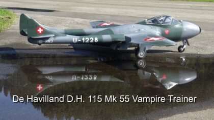 SCHWEIZERMEISTER JET SCALE ADRIAN SENN De Havilland D.H.115 Mk 55