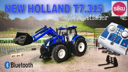 SIKU CONTROL NEW HOLLAND T7.315 TRAKTOR MIT FRONTLADER | BLUETOOTH