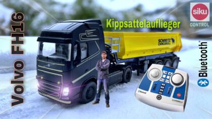 SIKU CONTROL VOLVO FH16 + 3-ACHS-KIPPSATTELAUFLIEGER | BLUETOOTH | FULL