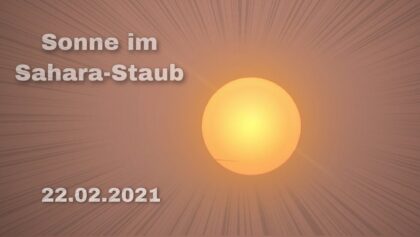 SONNE IM SAHARA-STAUB MIT FLUGZEUG | SAHARA STAUB TRÜBT DEN