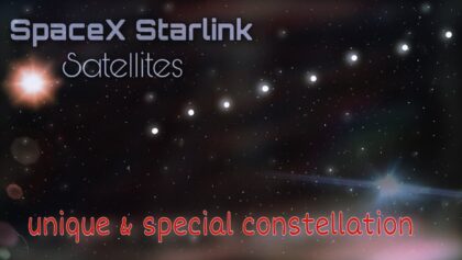 SPACE X STARLINK SATELLITES TRAIN IN A UNIQE TESLA CONSTELLATION