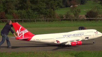 SPECTACULAR RC MODEL BOEING 747-400 VIRGIN ATLANTIC AIRWAYS 2016 HAUSEN