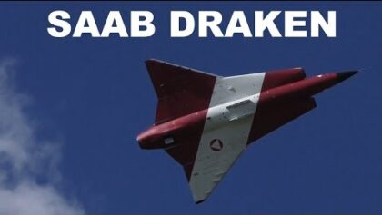 Saab Draken, jet turbine powered RC airplane, 2019