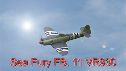 Sea Fury FB.11 VR930 Moki 250cc 5-cyl radial engine
