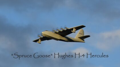 “Spruce Goose” Hughes H-4 Hercules maiden flight